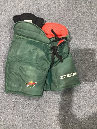 Used Large Minnesota Wild Senior CCM Pro Stock Hockey Pants
