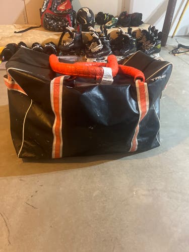 Black And Orange Hockey gear bag
