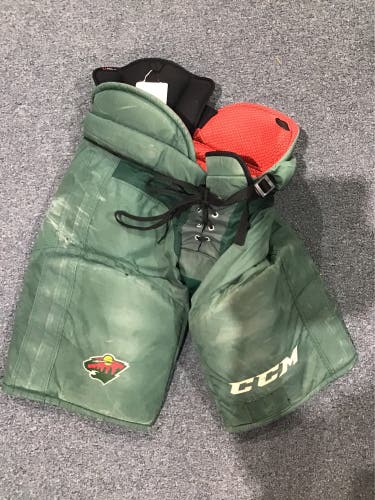 Used Large Minnesota Wild Senior CCM Pro Stock HP45X Hockey Pants