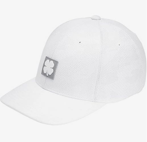 NEW Black Clover Live Lucky Fresh Luck 6 White Fitted S/M Golf Hat/Cap
