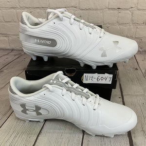 Under Armour 3000182-100 Nitro Low MC Soccer Cleats Colors White US Size 8.5
