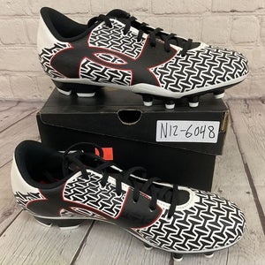 Under Armour 1264205-103 B CF Force 2.0 FG JR Soccer Cleats Colors White Red 4.5