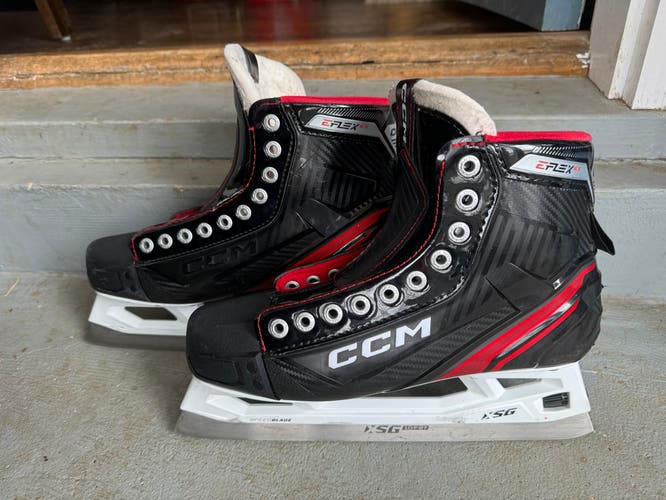CCM eflex 6.5 Hockey Goalie Ice Skates Size 9 US 10.5