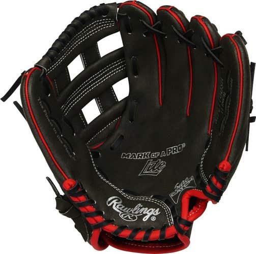 Rawlings Mark of a Pro Lite | 11" Youth Baseball Glove | Black, Right Hand Throw