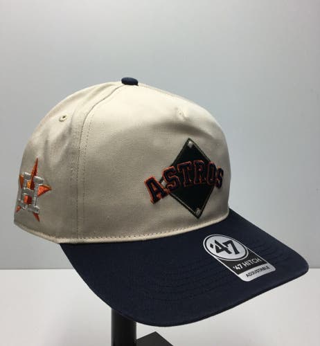 Houston Astros '47 Brand MLB Natural Base Knock Hitch Adjustable Snapback Hat