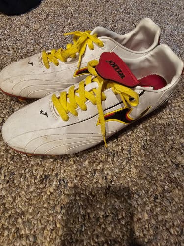 Joma White Red and Yellow Men's Molded Cleats