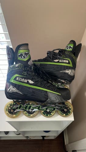 Mission Axiom T6 Size 9.5D Inline Roller Hockey Skates