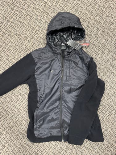 Bauer Black Senior XL Hooded Polartec Full Zip