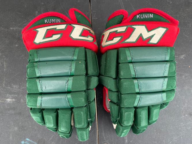 CCM HG97 Pro Stock 14" Hockey Gloves Wild Green 3384