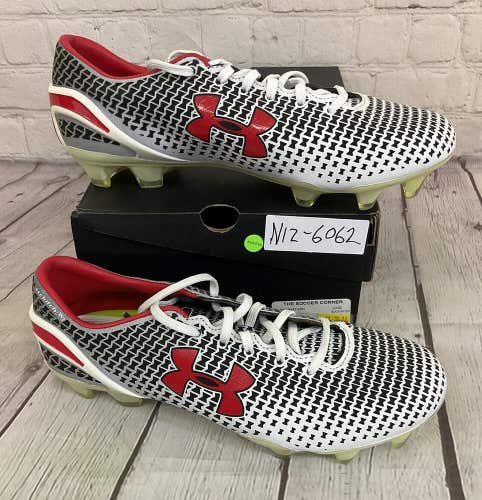 Under Armour Corespeed Force FG Soccer Cleats Colors Black White Red US Size 7