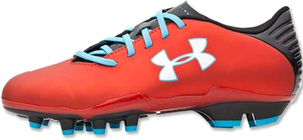 Under Armour Blur Flash III FG JR Soccer Cleats Colors Red Black Pirate Blue 5Y