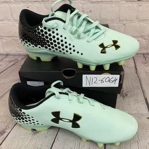 Under Armour Blur Flash IV FG JR Soccer Cleats Colors Mint Black US Size 3Y