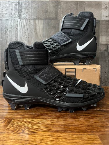 Nike Force Savage Elite 2 Football Cleat Black Mens Size 12.5 AH3999 001 New.