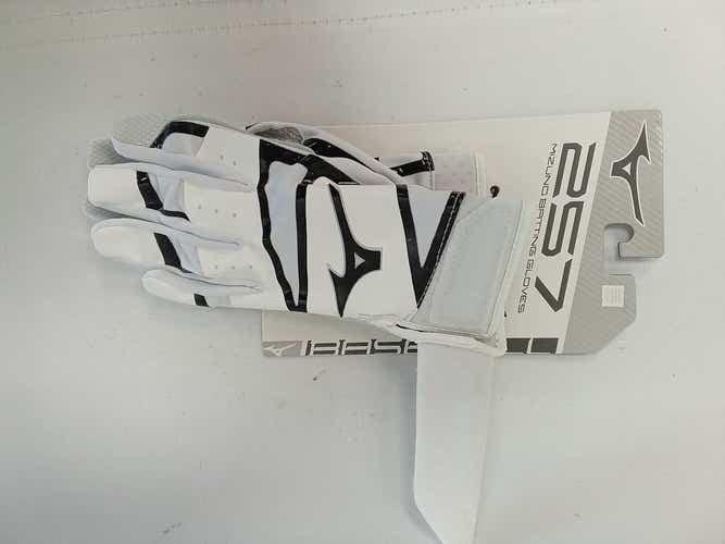 New Yth Bat Gloves Wht Blk Sm