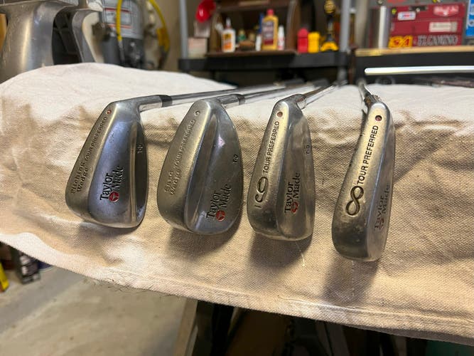 Used Men's TaylorMade Tour Preferred Right Handed Iron Set Stiff Flex Steel Shaft