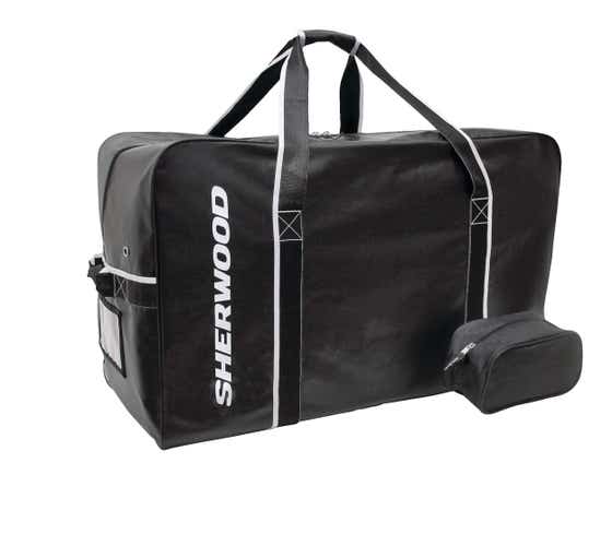 NEW! Sherwood Team PRO Carry Hockey Bag w/Toiletry Bag Medium 30x17x15 Black