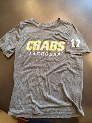 Crabs Lacrosse Tee - 17 on sleeve - Youth Large