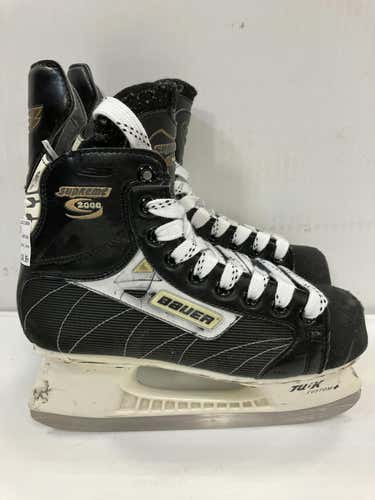 Used Bauer Sumpreme 2000 Junior 04.5 Ice Hockey Skates