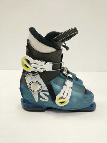 Used Salomon Blue 195 Mp - Y13 Boys' Downhill Ski Boots