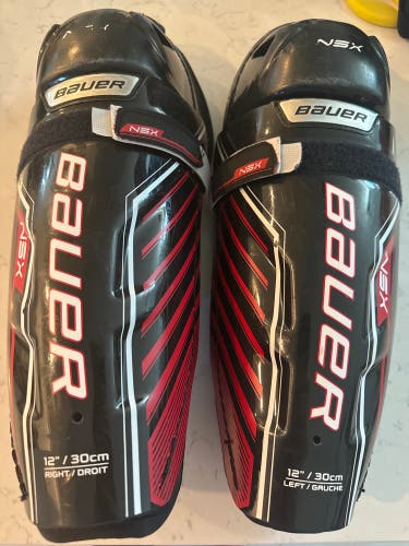 Used Junior Bauer 12" NSX Shin Pads
