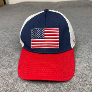 Fanatics Mens Hat Cap Large Red White Blue American Flag 4th of JULY USA Flex