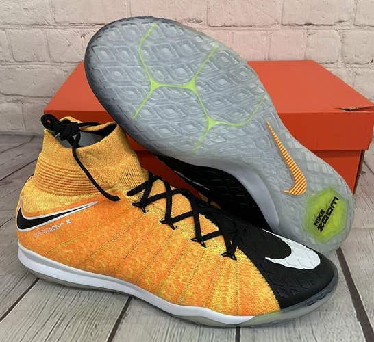 Nike Men's HypervenomX Proximo 2 DF IC US Size 9.5 Soccer Shoes Laser Orange NIB