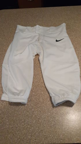 White New Small Youth Men's Nike Game Pants