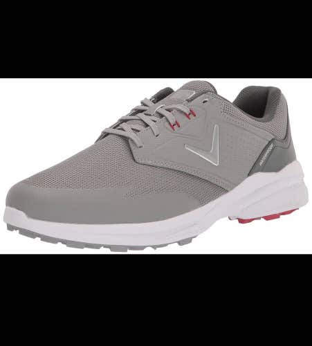 Callaway CG222GRD-8.5W 2E Wide Men's Solana SL v2 Golf Shoes, Size 8.5 WIDE Grey