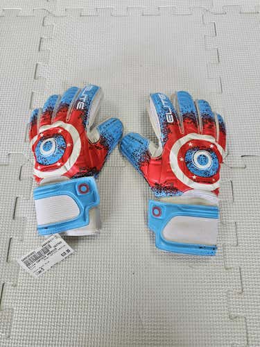 Used Elite Captain America 5 Soccer Goalie Gloves