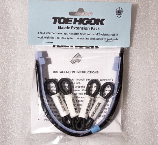 New Toe Hook Hockey Goalie Skates pads tie-down system string replacement pack