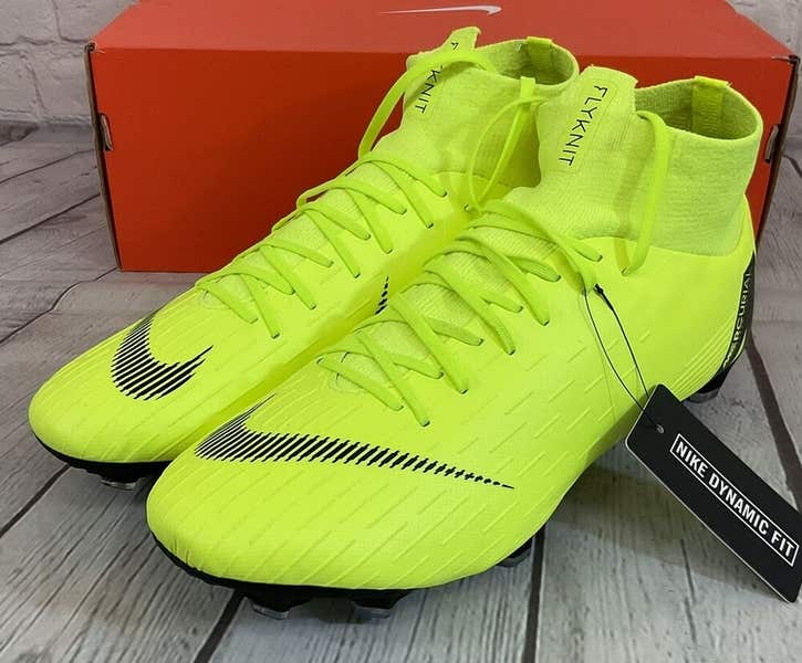 Nike Unisex Superfly 6 Pro FG Soccer Cleats Volt Yellow Black