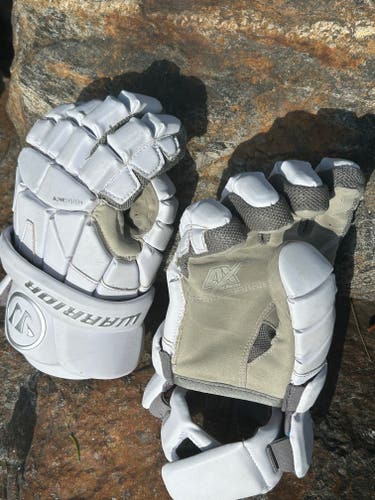 Used Warrior EVO QX Lacrosse Gloves Medium