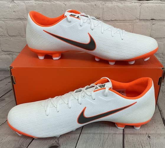 Nike Unisex Vapor 12 Academy MG Soccer Cleats Colors White Grey US M 11 W 12.5