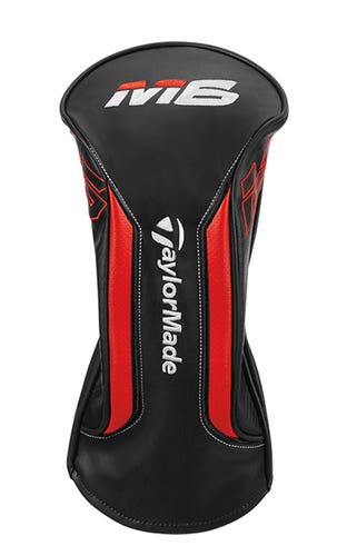 NEW TaylorMade M6 Black/White/Blood Orange Driver Headcover