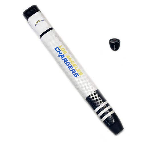 NEW Team Golf Los Angeles Chargers White/Black Jumbo Putter Grip w/Marker