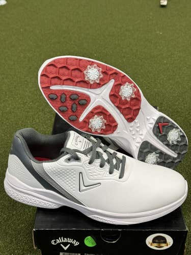 Callaway Men's Solana TRX V2 Golf Shoes - Grey - 9.5 2E Wide CG220WGY WHITE GRY