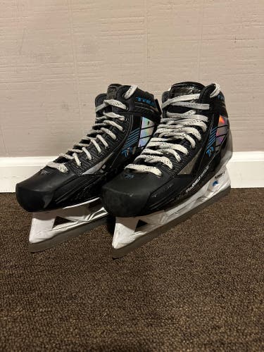 Used Senior True Regular Width Size 10 TF9 Hockey Goalie Skates