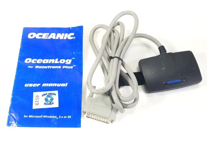 Oceanic DataTrans Plus Data Download Interface Cable Scuba Dive OceanLog