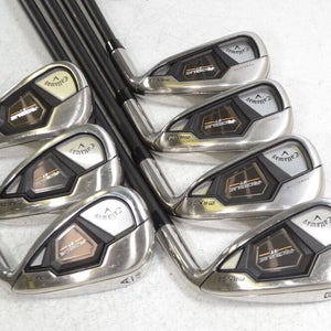 Callaway Rogue ST MAX OS 5-PW,AW Iron Set Right Senior Flex Graphite # 171895