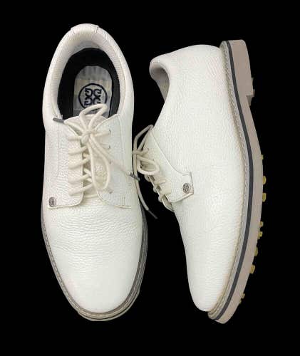 G/Fore G4 Gallivanter Golf Shoes White Leather G4MC20EF01 Spikeless Men Size 8 W