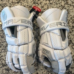 New Maverik m6 Lacrosse Gloves 13" white