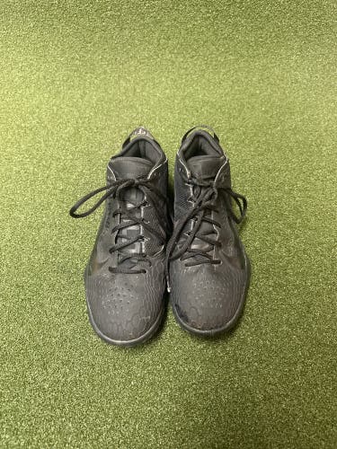 Black Nike Force Zoom Trout 5 Turf Shoes (11019)