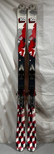 K2 Public Enemy 174cm Twin-Tip Freestyle All-Mountain Skis Marker 12 Bindings