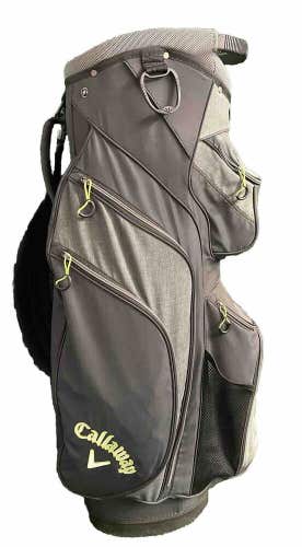Callaway Golf Bag Single Strap 14-Dividers Lightweight 8 Pockets Rain Cover NICE