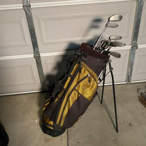 Adams Golf Idea Mens Right Handed Golf Club Complete Set With Stand Bag
