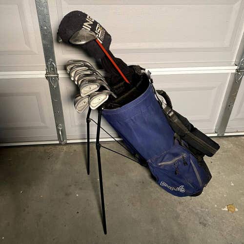Ping Eye 2 Black Dot Mens Right Handed Golf Club Complete Set With Hoofer Bag
