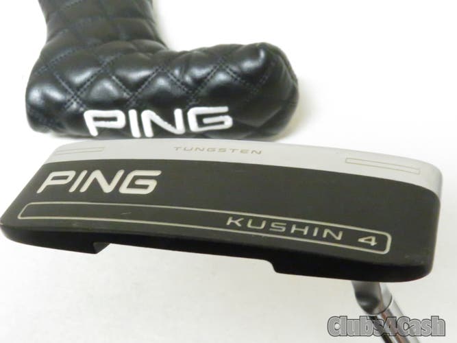 PING 2023 Milled Kushin 4 Putter Black Dot Strong 35" +Cover .. CLEAN