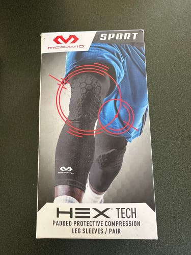 McDavid hex padded protective compression leg sleeves/pair