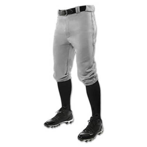 Champro Youth Triple Crown Solid Knickers Baseball Pant Boys' Small Grey BP10