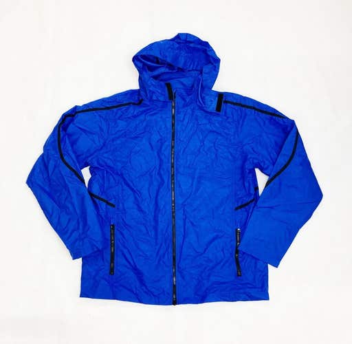 Team 365 Full Zip Windbreaker Jacket Men's XL Blue